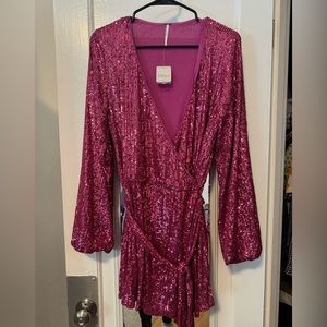Free People Christa Sequin Romper